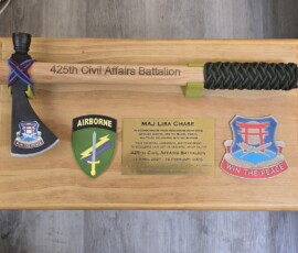 Farewell Plaque for the 425th Civil Affairs Bn