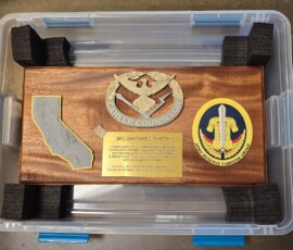 Army Reserve Career Counselor Farewell Plaque